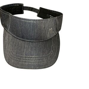 McDonalds Visor Hat Gray Restaurant Employee Adjustable Uniform Strap Back grey